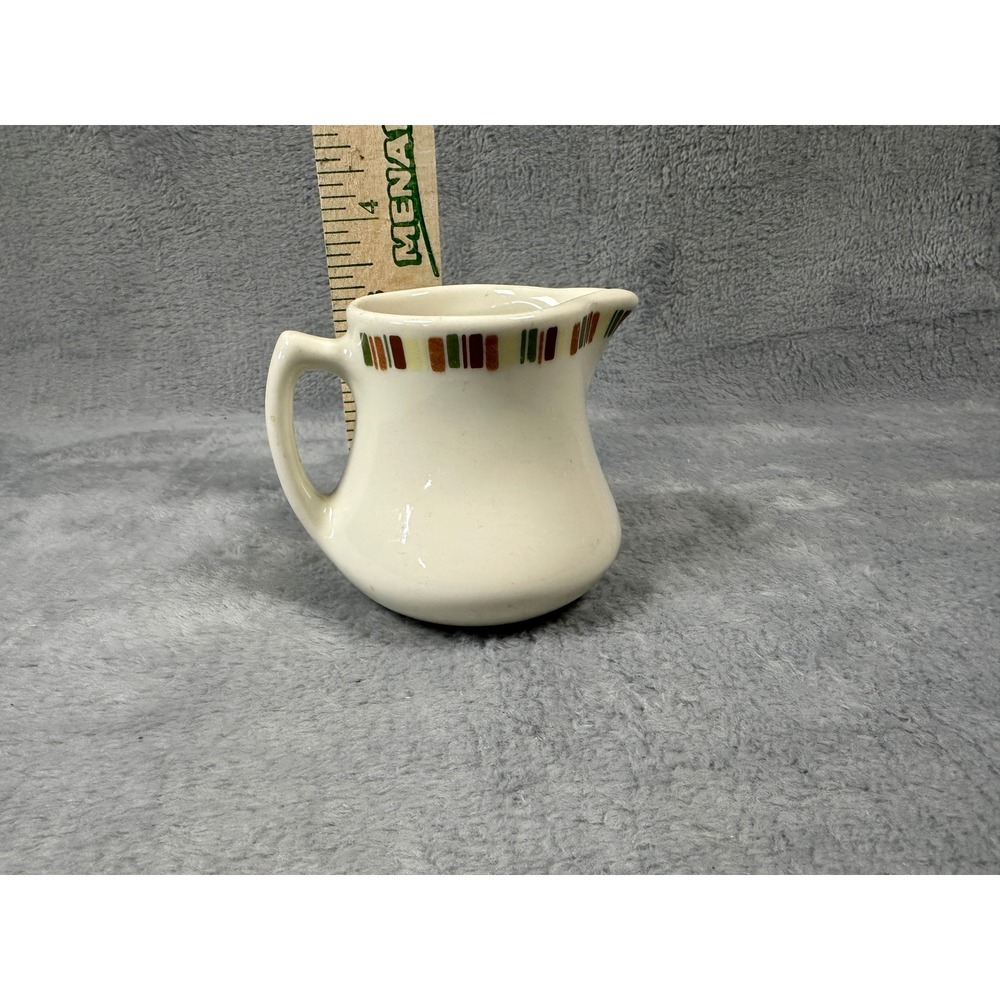 1970 Shenango China Interpace Geometric Restaurant Ware Creamer A-28 - Picture 7 of 7